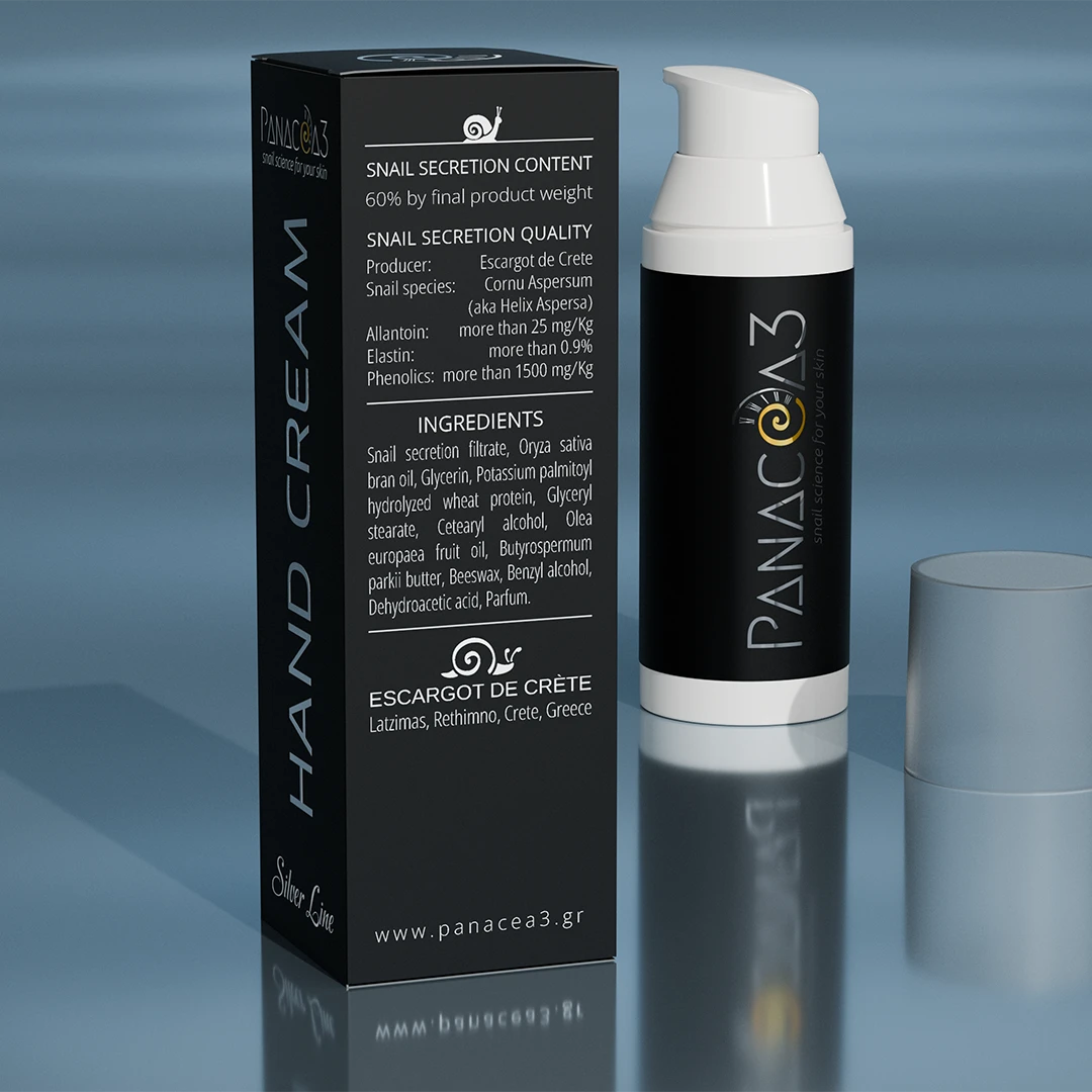 PANACEA3 Hand Cream from snail secretion 24h, Silver Line
